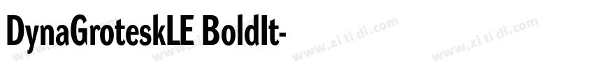 DynaGroteskLE BoldIt字体转换 DynaGroteskLE BoldIt字体转换